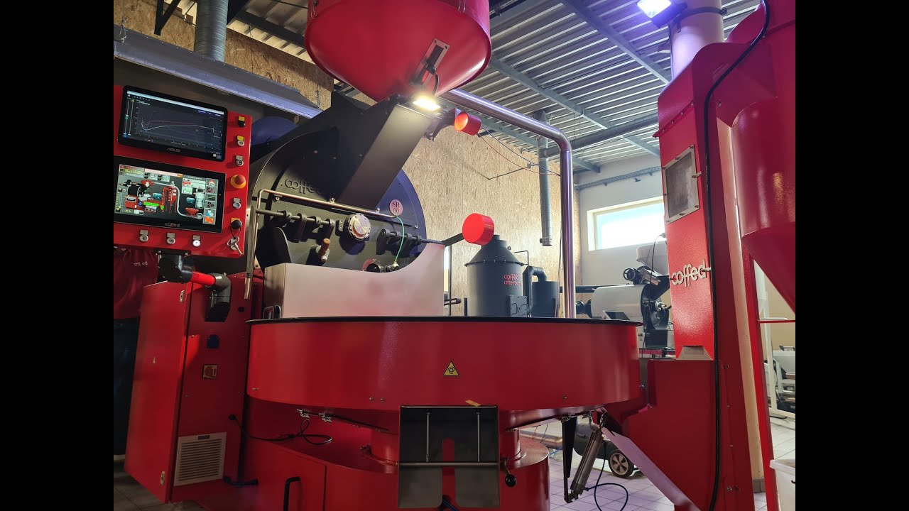 Best Coffed SR60 Coffee Roaster. Full roast 60 kg batch coffee roasting machine