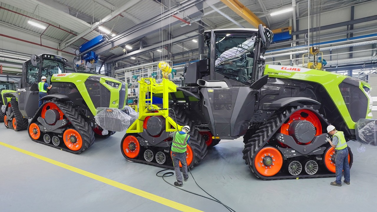 Inside German Factory Building Gigantic Tracked Tractors