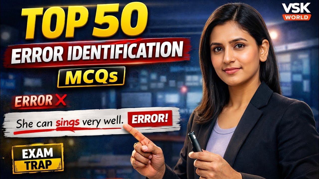 TOP 50 Repeated ERROR DETECTION MCQs | PREPOSITIONS | TGTET APTET DSC SSC RRB POLICE TGPSC SI BANK