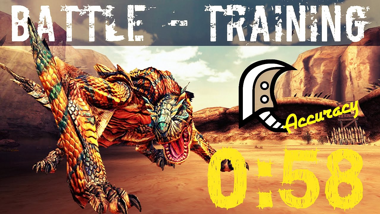 【MHFU】 Tigrex Training (GS) - 0:58 [SpeedRun]