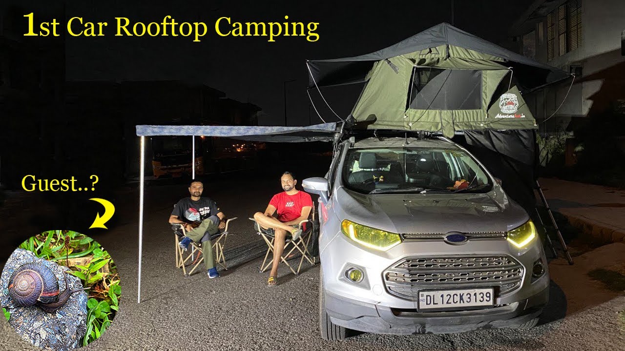 1st Car Rooftop Camping on Ford Ecosport at Natha Top | Ladakh Trip EP -1 | Long Road Trip