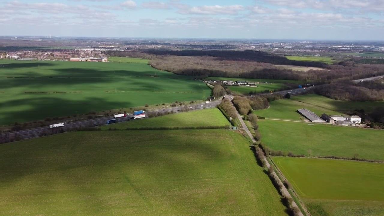 The Quarry between Edlington and Wadworth in Doncaster. Aerial Drone Video