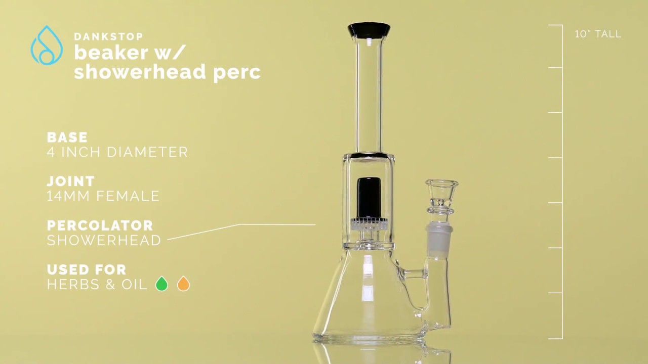 Dankstop - Beaker w/ Showerhead Perc