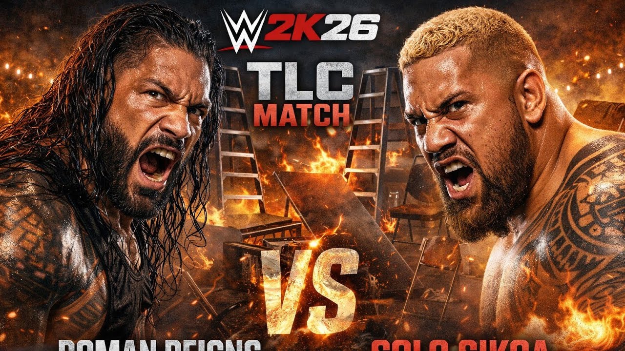 Roman Reigns vs Solo Sikoa – Brutal TLC War with Commentary!