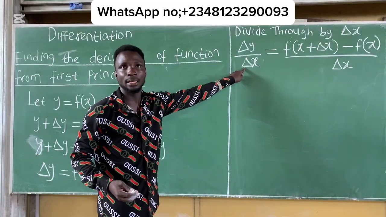 How to find the derivative of function from first principle #calculus #mathematics #differentiation