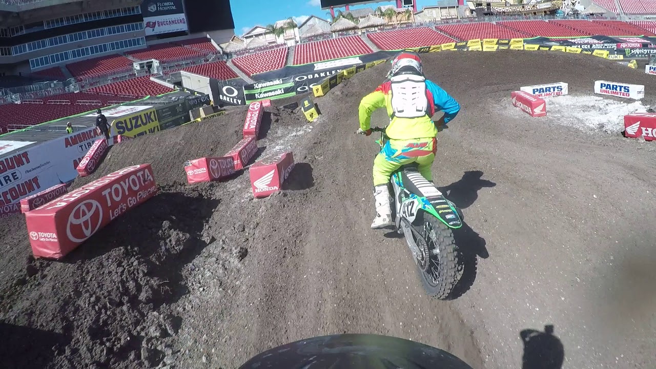 Supercross Tampa amateur 250C Main event 6th place