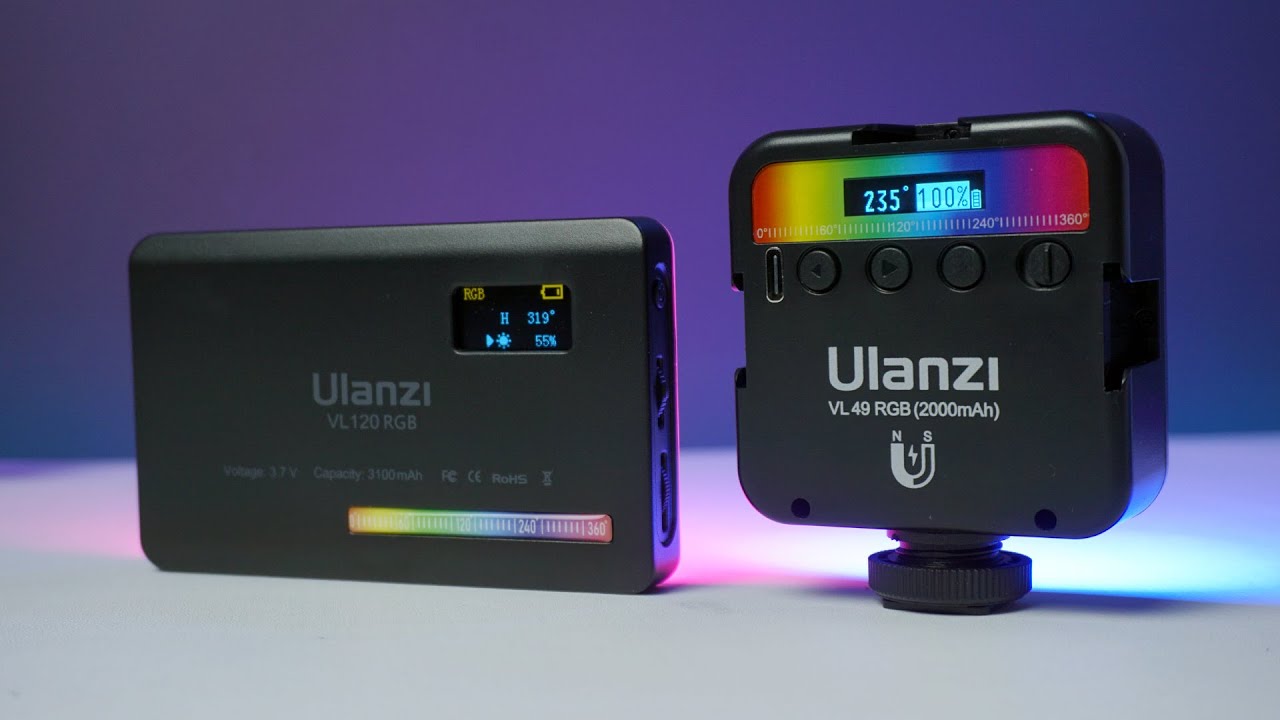 Lampu portable murah Ulanzi VL49 & VL120 RGB