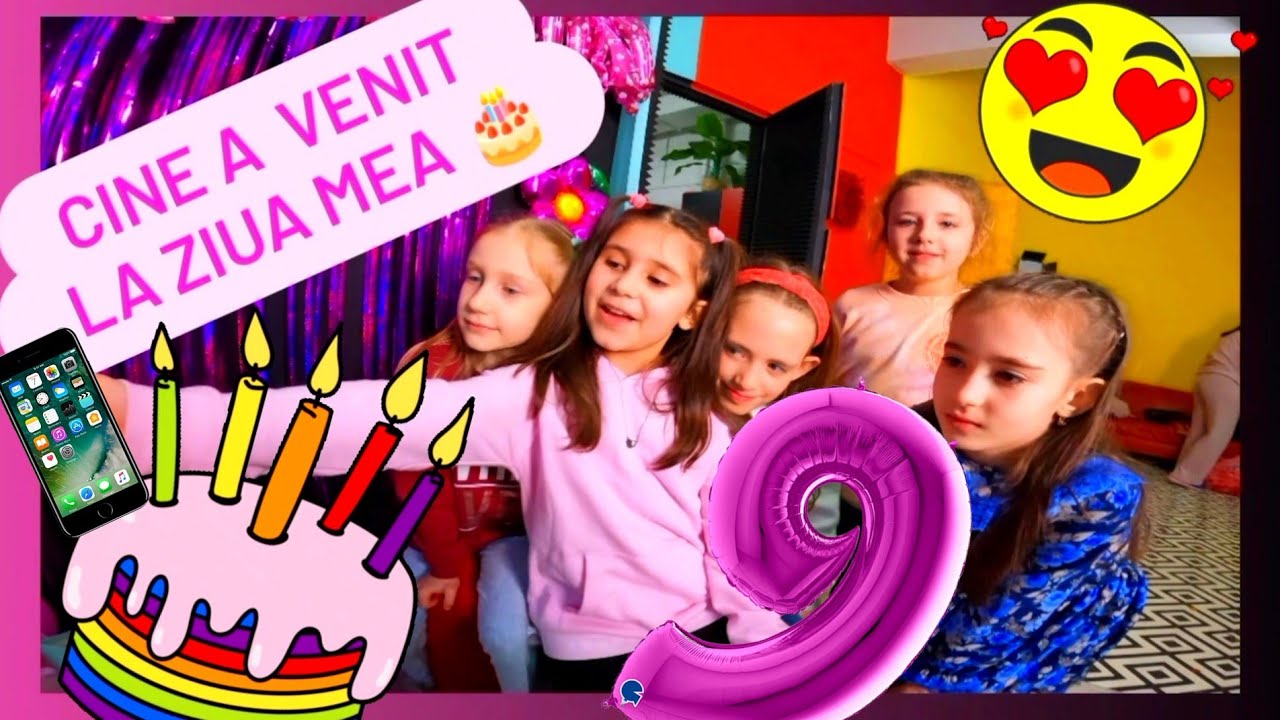 🎉Distractie maxima la ZIUA MEA DE NAȘTERE🎂 /🎤Copiii cantă și dansează Happy Birthday Ciao Patricia