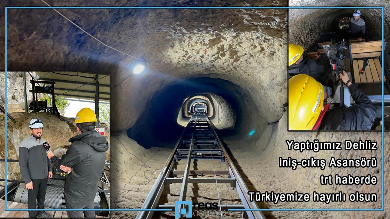 ÜNYE KALESİNE YAPTIĞIMIZ DEHLİZ ASANSÖRÜ TRT HABERDE.
