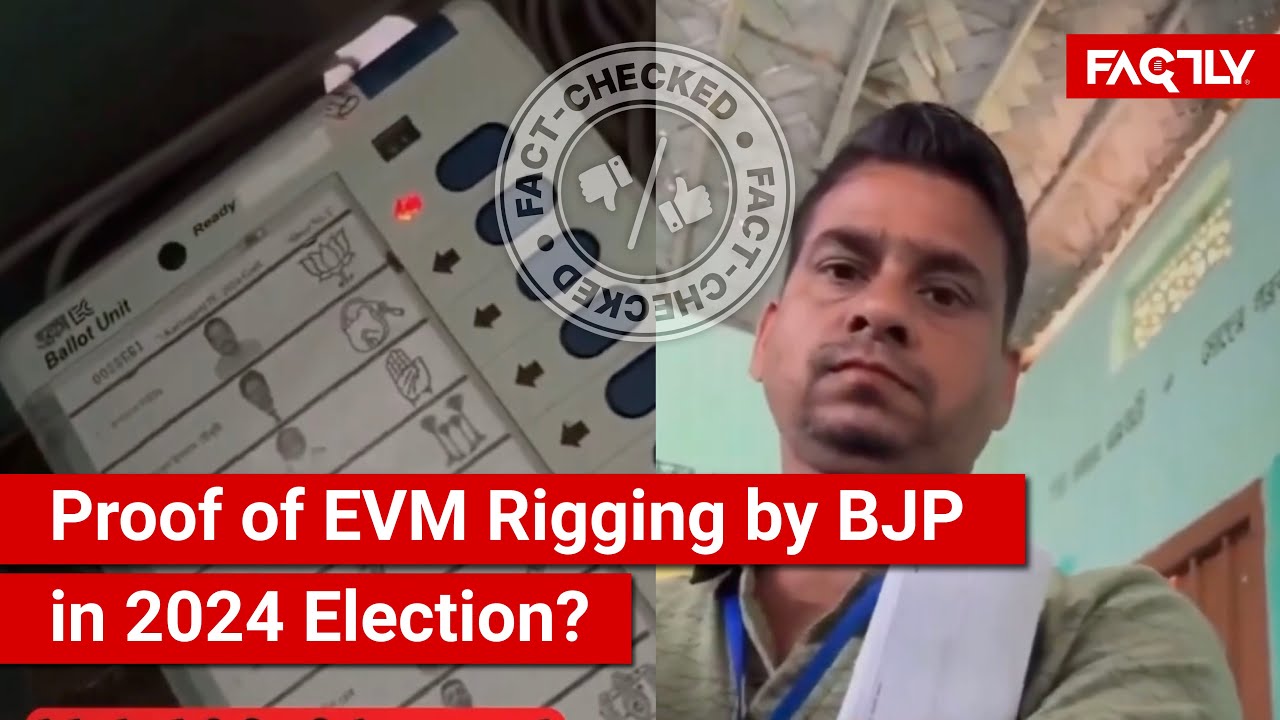 FACT CHECK: Viral Video of 2 People Casting Multiple Votes Proves EVM Rigging by BJP in 2024 Polls?