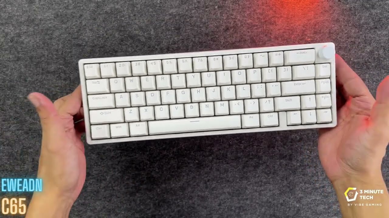 EWEADN C65 V2 2799 BDT/ 27$ Wired Gasket Hot-Swappable Mechanical Keyboard White