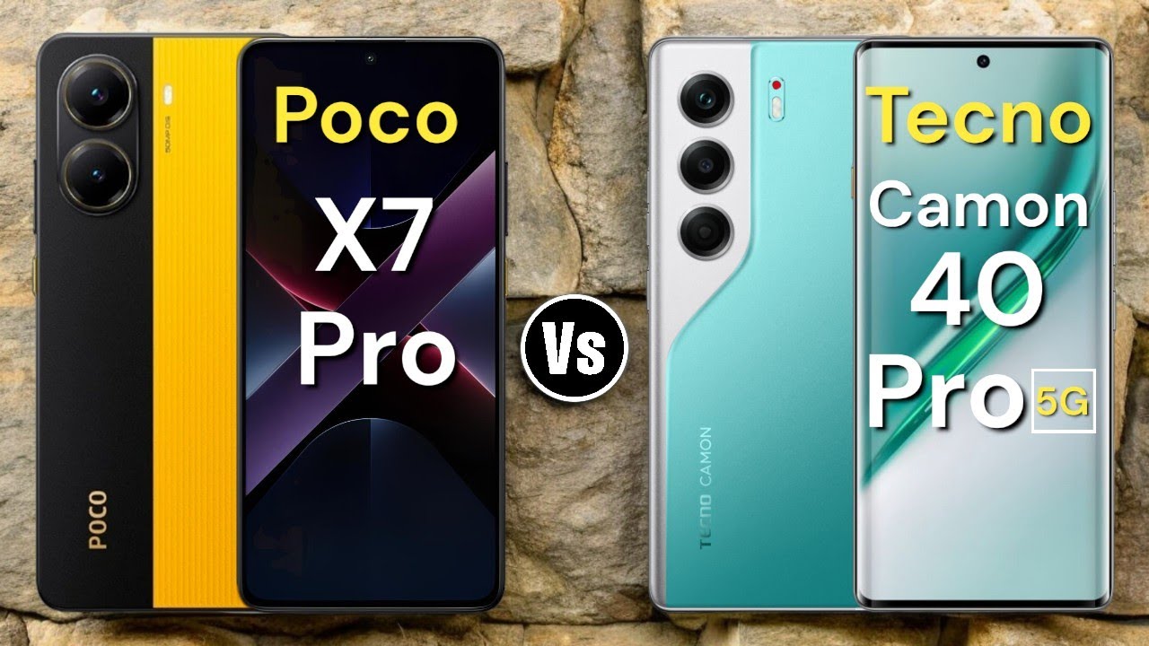 Poco X7 Pro Vs Tecno Camon 40 Pro 5G || من الأفضل للألعاب 🤔