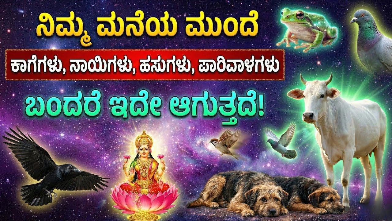ನಿಮ್ಮ ಮನೆಯ ಮುಂದೆ ಕಾಗೆಗಳು, ನಾಯಿಗಳು, ಹಸುಗಳು, ಪಾರಿವಾಳಗಳು ಬಂದರೆ ಹೀಗಾಗುತ್ತದೆ!
