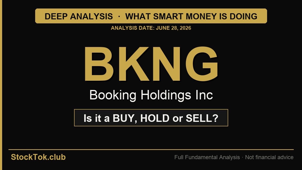 Booking Holdings Inc ($BKNG) &mdash; БЫЧИЙ ТРЕНД | Полный разбор | 28 июня 2026 г. | #StockTok
