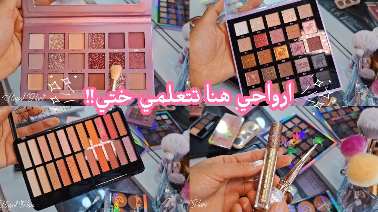 الأيشادو و الغليتر و طريقة استعمالهم للمبتدئين!! شرح ابسط من البساطة🙂✨️!! ماتراطيش الفيديو 💕🌸✨️