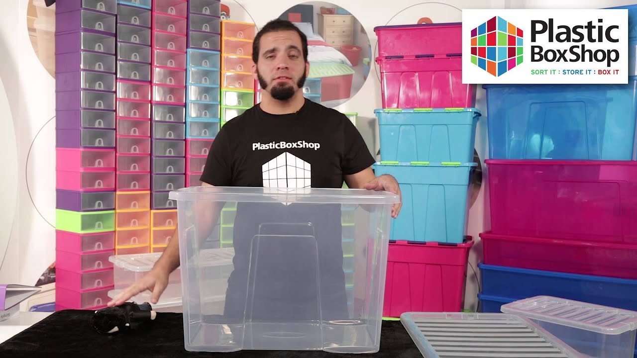 Wham Crystal 80lt Plastic Storage Box