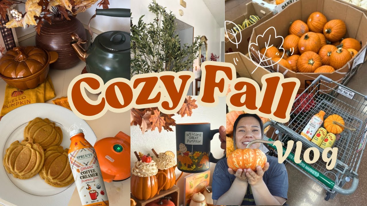 Cozy🍂✨Fall Vlog | Pumpkin Waffles 🎃 Fall Decor, Fall Shop With Me #fallvlog #fallvibes #autumn