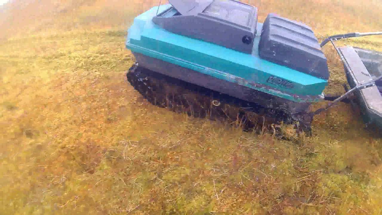 Всесезонный плавающий мотобуксировщик 