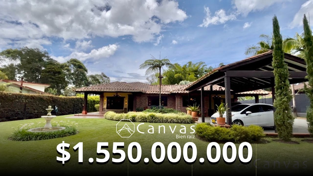 🏡HERMOSA FINCA CABALLISTA - LLANOGRANDE - RIONEGRO $1.550.000.000  ( Canvas Raíz )
