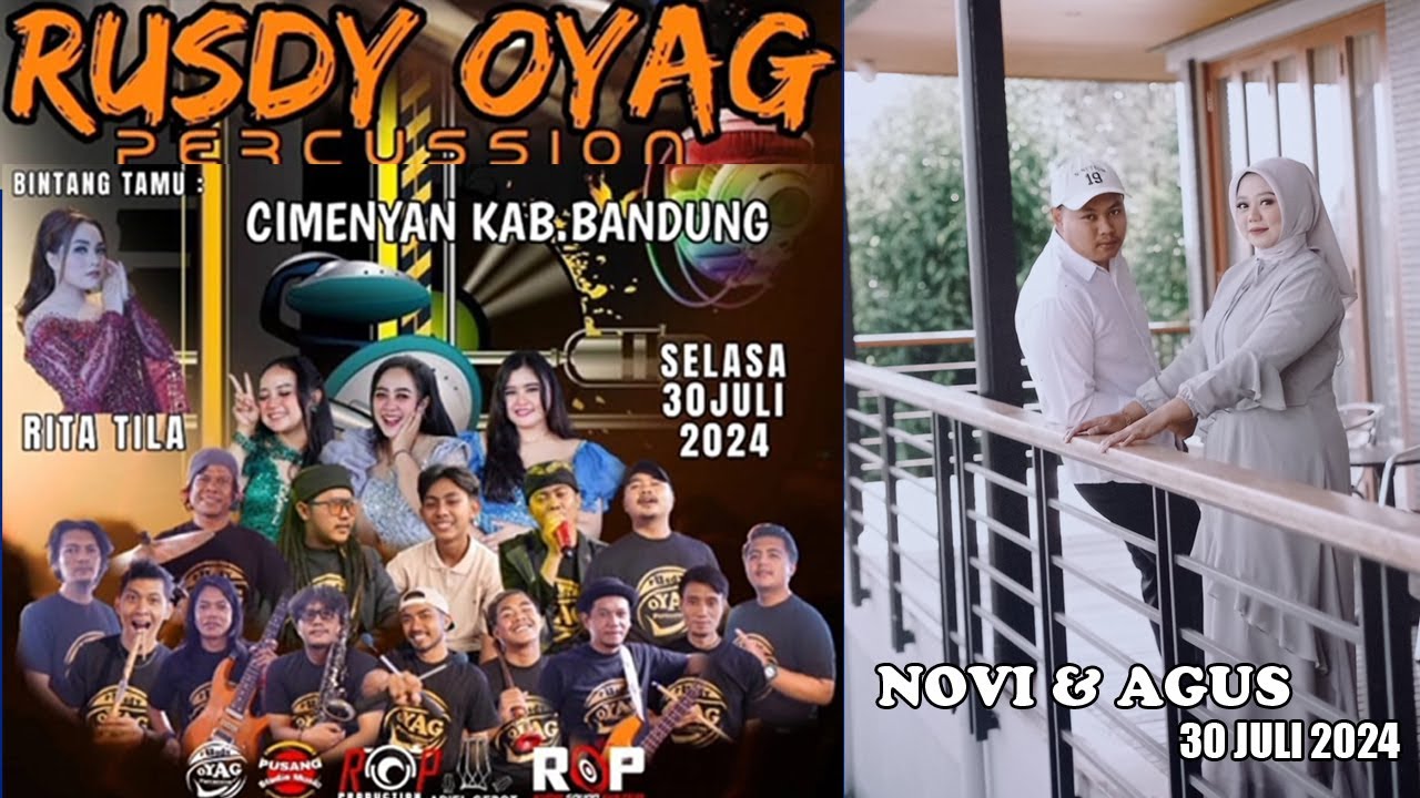 🔴 [ LIVE ] WEDDING - AGUS & NOVI | HIBURAN : RUSDY OYAG PERCUSSION | RITA TILA | SELASA 30 JULI 2024