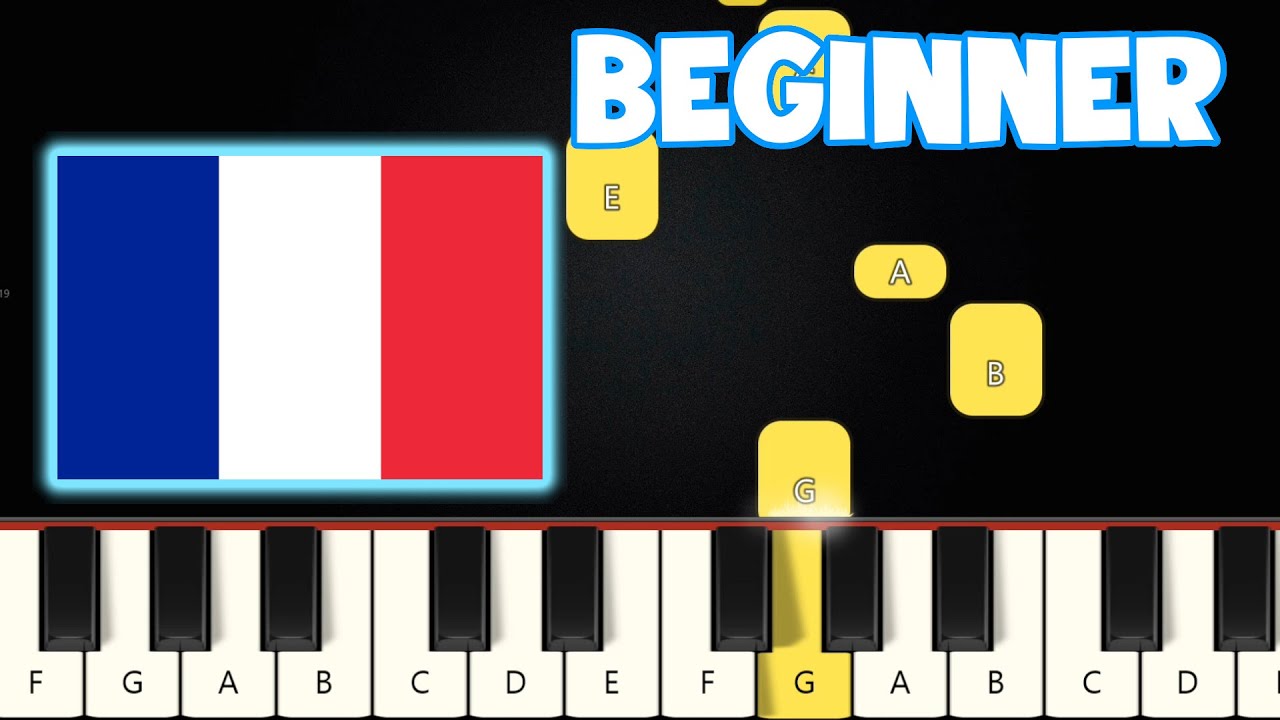 La Marseillaise - National Anthem of France | Beginner Piano Tutorial | Easy Piano