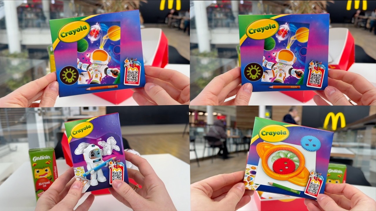🤩 Happy Meal Crayola Collection Is So Adorable 🔴 Unboxing Happy Meal Crayola Collection