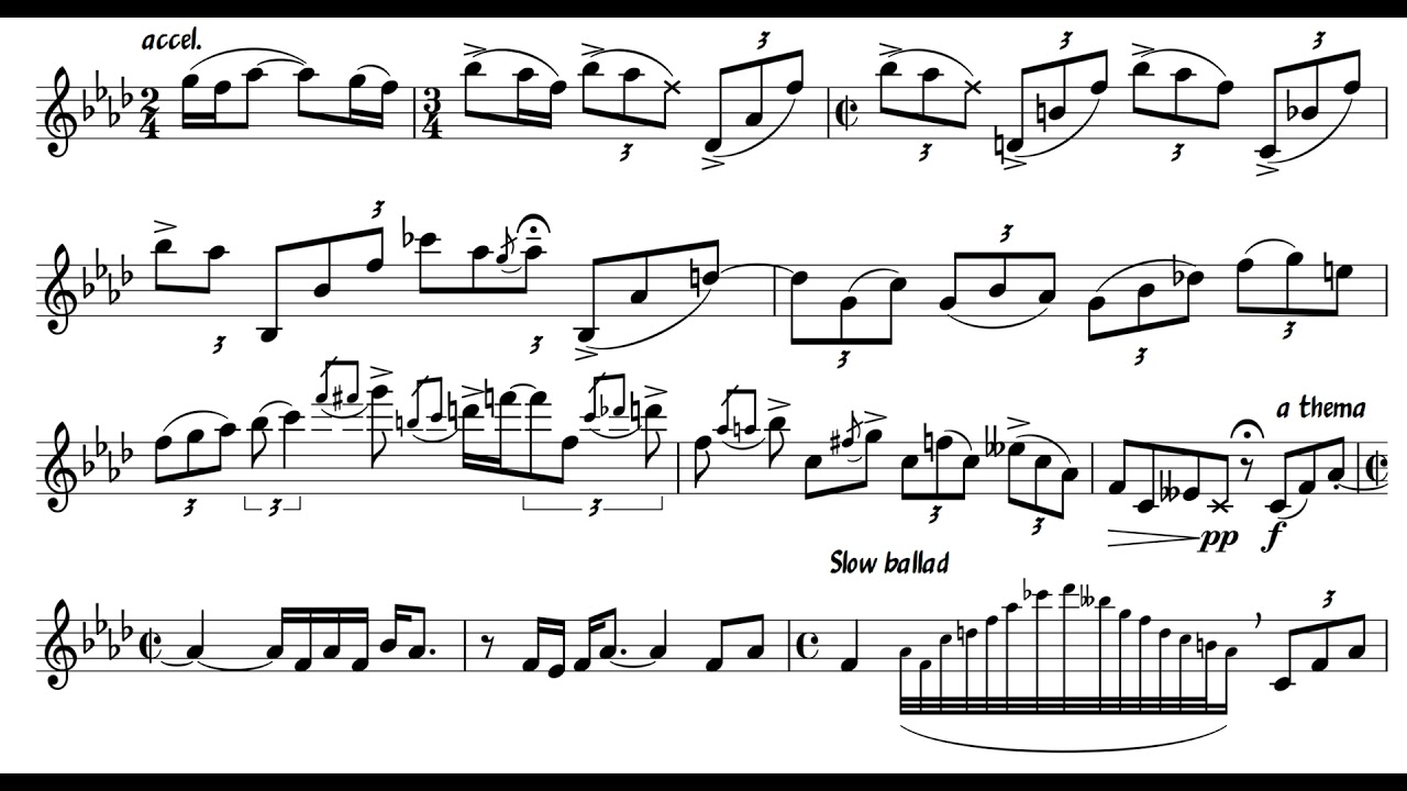 Charles Mingus- Goodbye Pork Pie Hat (Begining solo transcription)