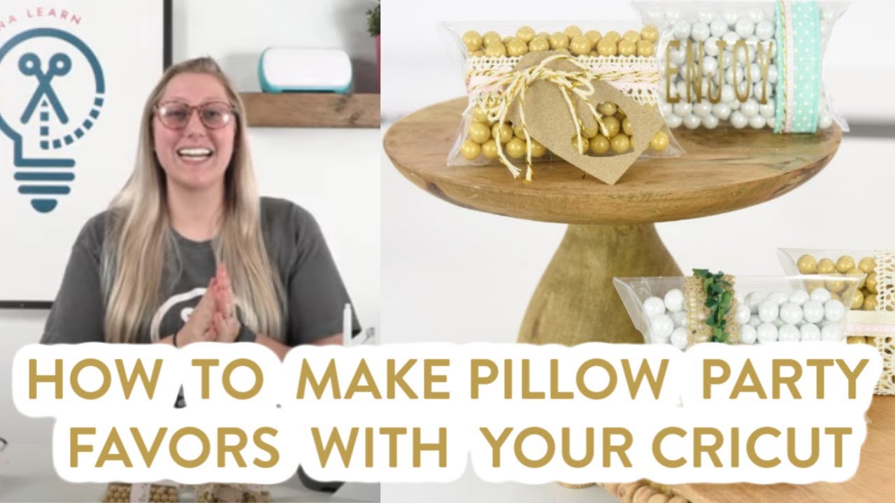 How To Make Pillow Party Favors With Your Cricut - DIY Wedding Favors