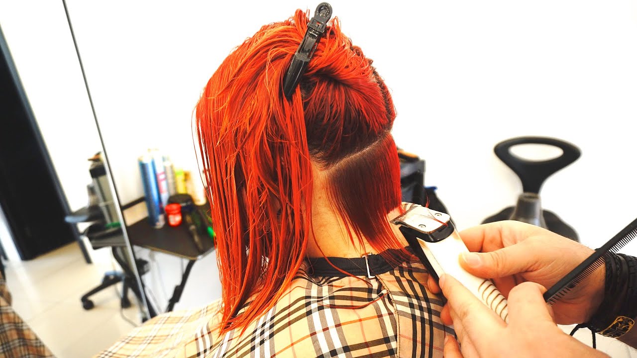 SUPER HAIRCUT - SHORT LIGHT  RED BOB CUT &lsquo;&lsquo; NO BANGS &rsquo;&rsquo;