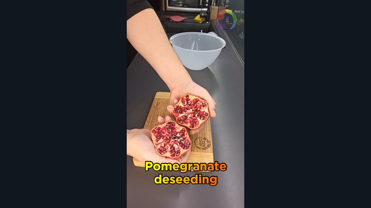 Pomegranate deseeding [ NO DESEEDER NEEDED!! ]  [ asmr ] #shorts