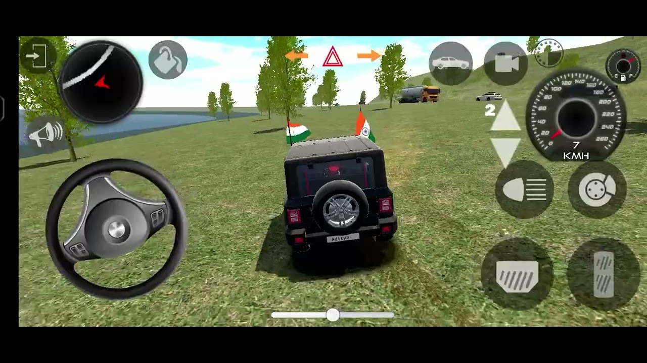 Indian car simulator 3d.modifeid thar offroad