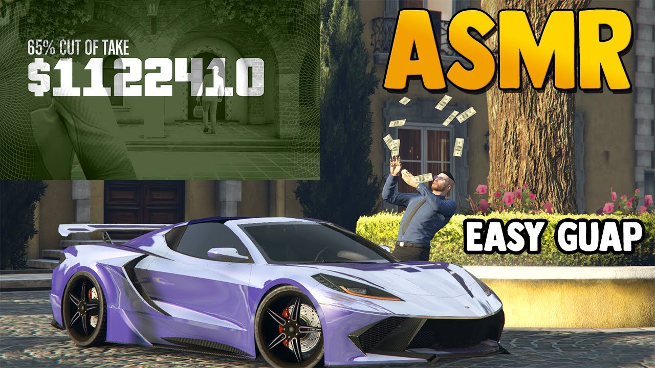 ASMR | GTA how i make my money & gum chewing
