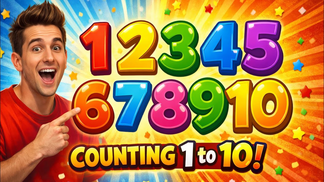 Counting from 1 to 10 | Easy and Fun Learning📚✨