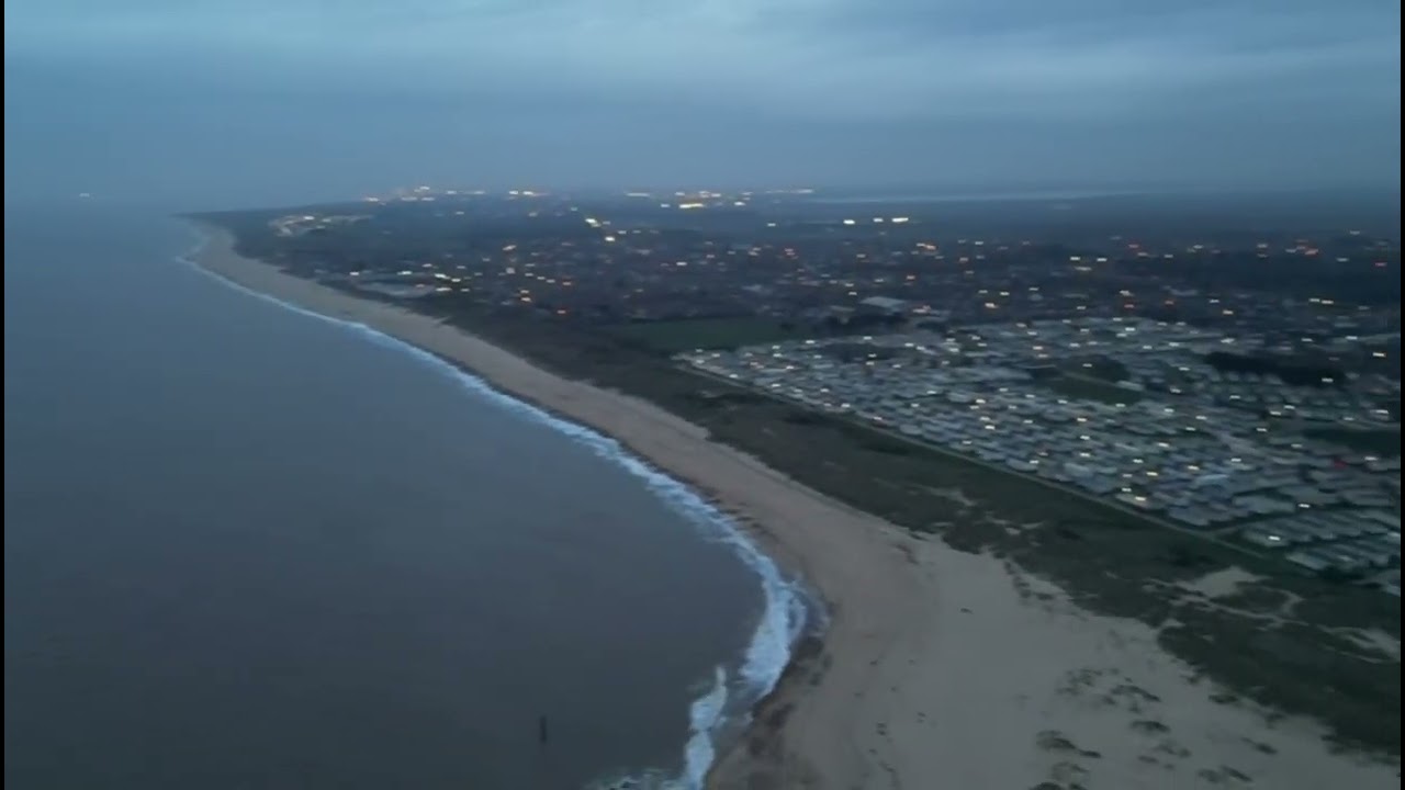 Flying over Haven Caister holiday park