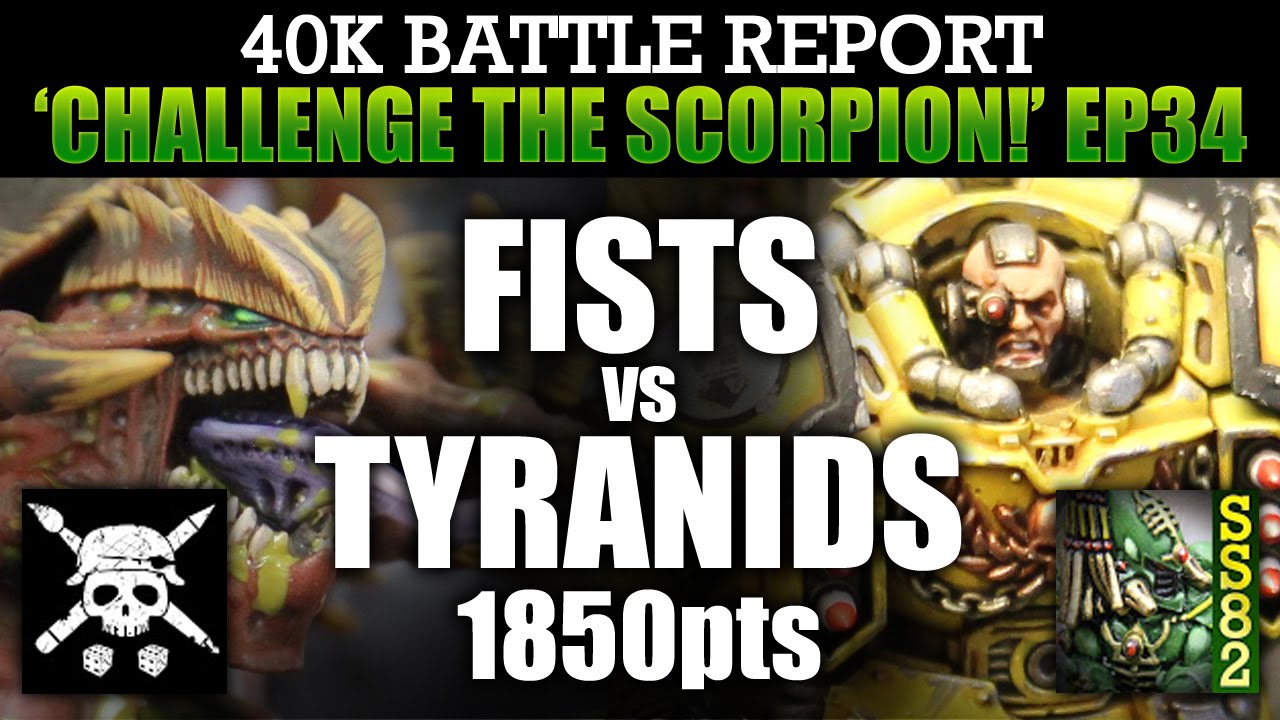 Tyranids vs Imperial Fists WH40K BatRep CTS34: RUMBLE IN THE JUNGLE! 1850pts | HD