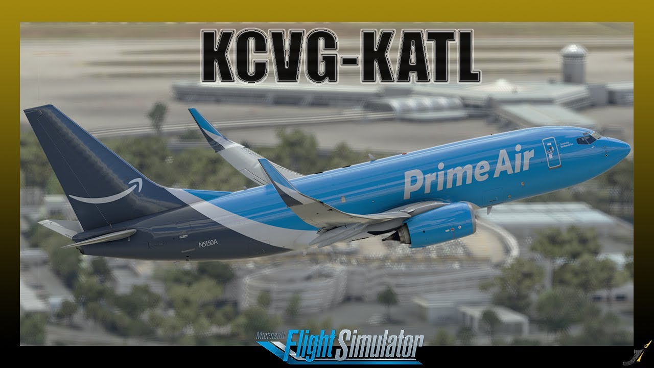 MSFS 2020 Live | Amazon Prime Air Cargo Ops | PMDG Boeing 737 | Cincinnati to Atlanta | Vatsim ATC