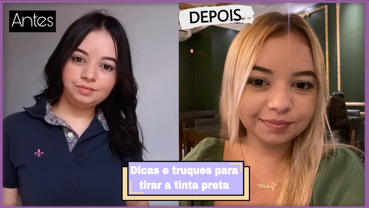 Como tirei a tinta preta do meu cabelo (Do preto ao loiro)