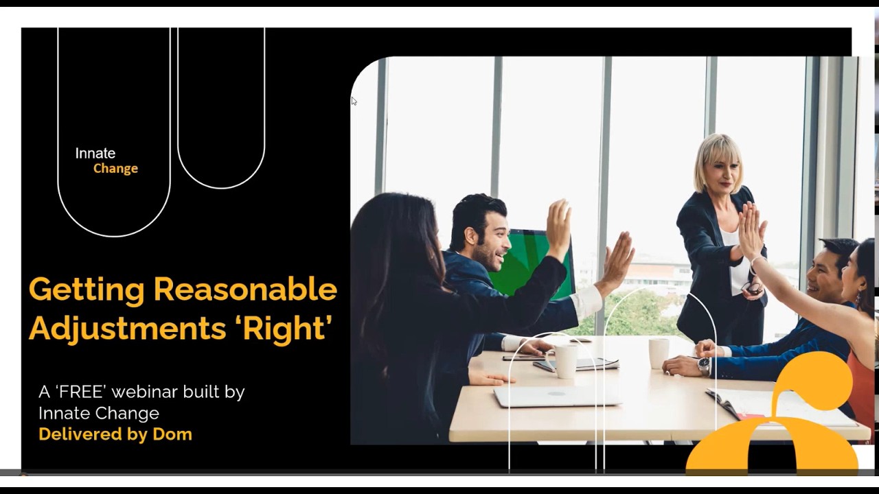 Reasonable Adjustments Webinar