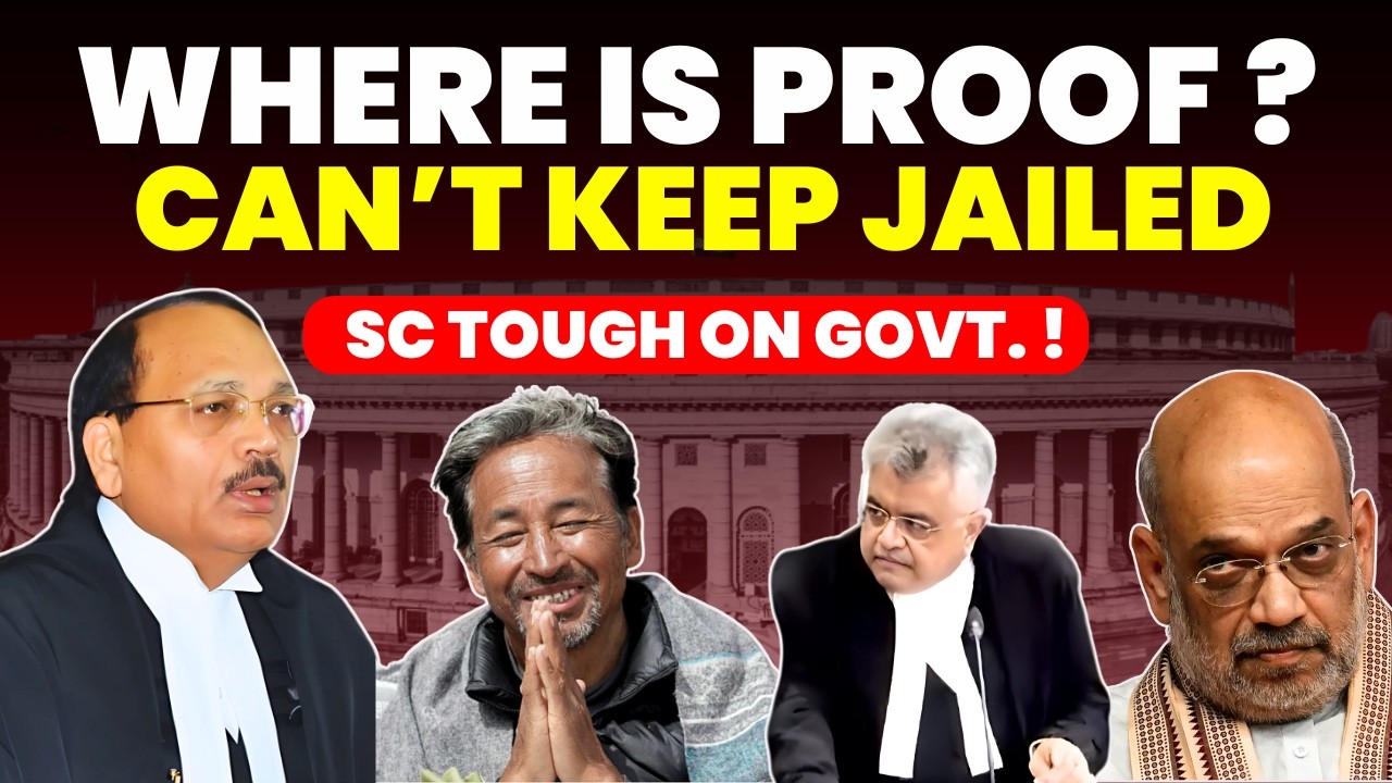 YOU CAN'T KEEP HIM JAILED.....SHOW US PROOF!! SC TOUGH ON GOVT. ACTION #supremecourtofindia