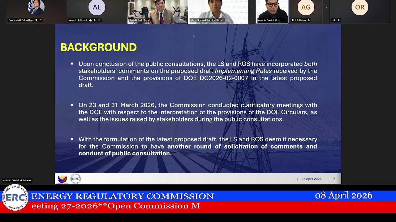 Open Commission Meeting 27-2026