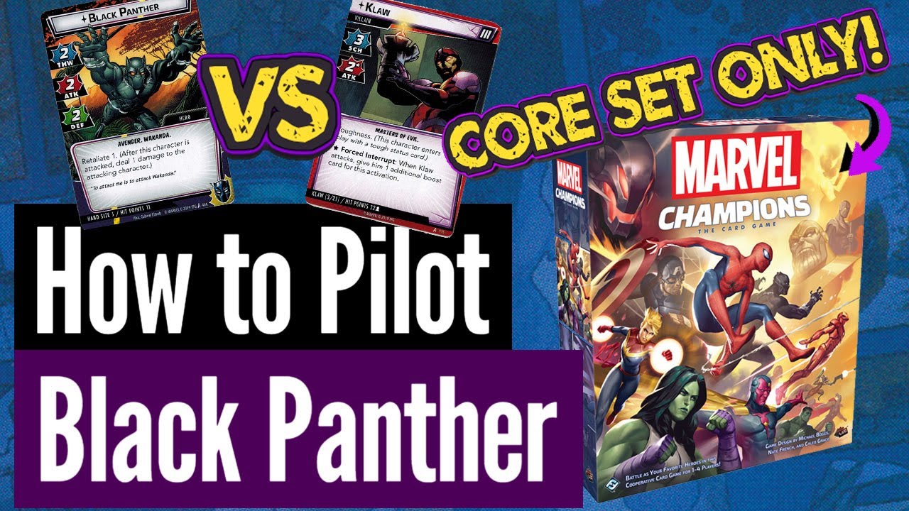 How to Play Black Panther for Beginners (Core Set Cards ONLY) | Marvel Champions