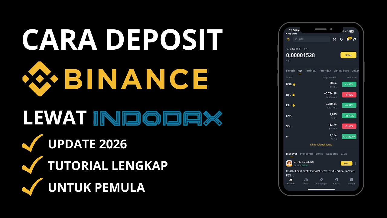 Cara Deposit Binance Lewat Indodax | Cara Transfer Crypto yang Benar