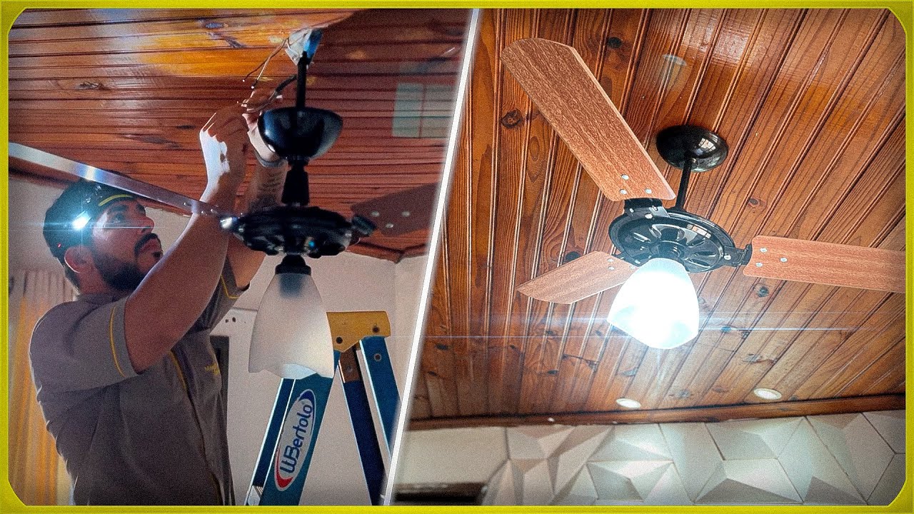 COMO INSTALAR um VENTILADOR de TETO (VENTEX)