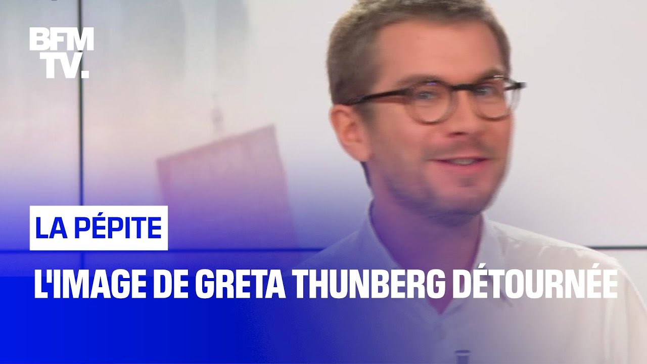 L'image de Greta Thunberg détournée