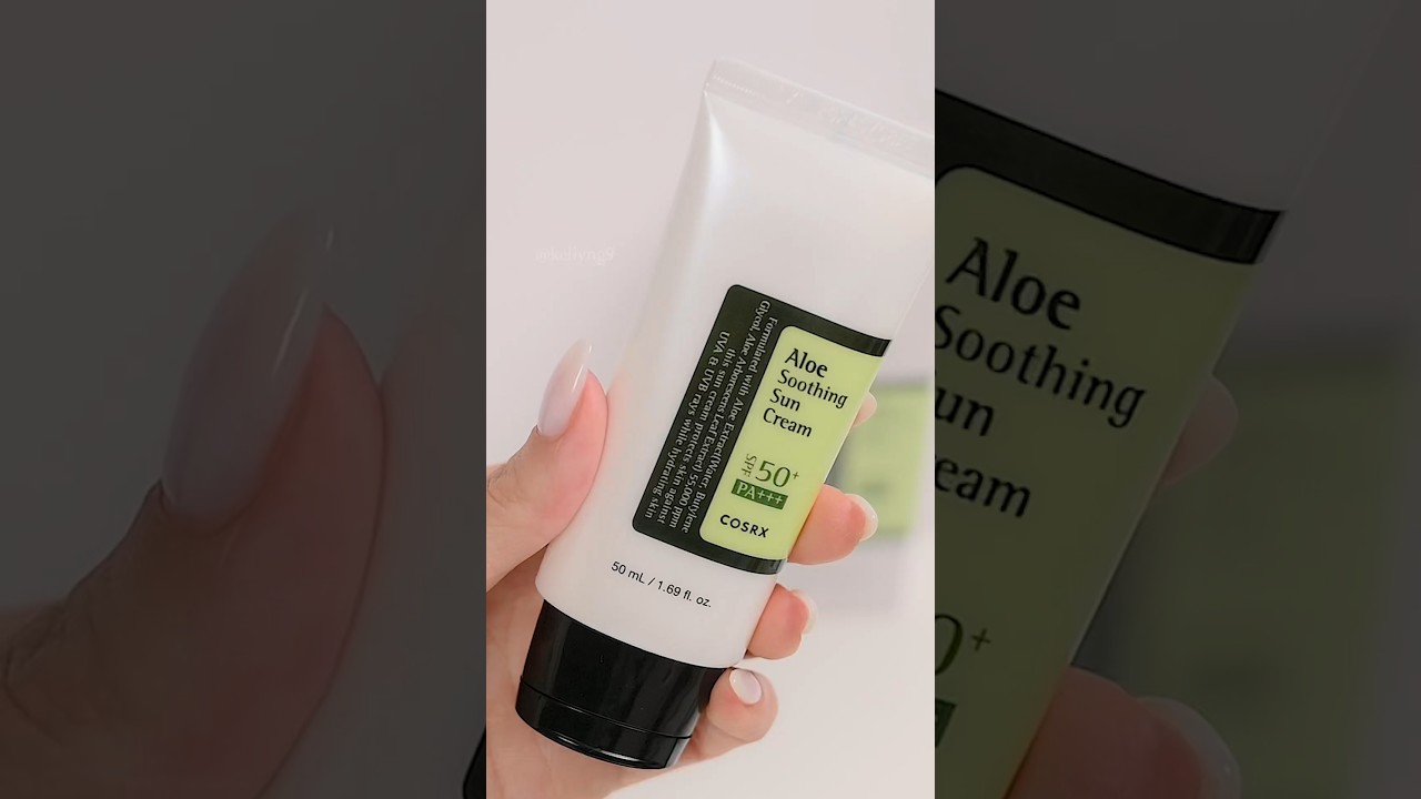 Cosrx Aloe Soothing Sun Cream SPF 50+ PA+++ @COSRXcosmetic #sunscreen #skincareroutine