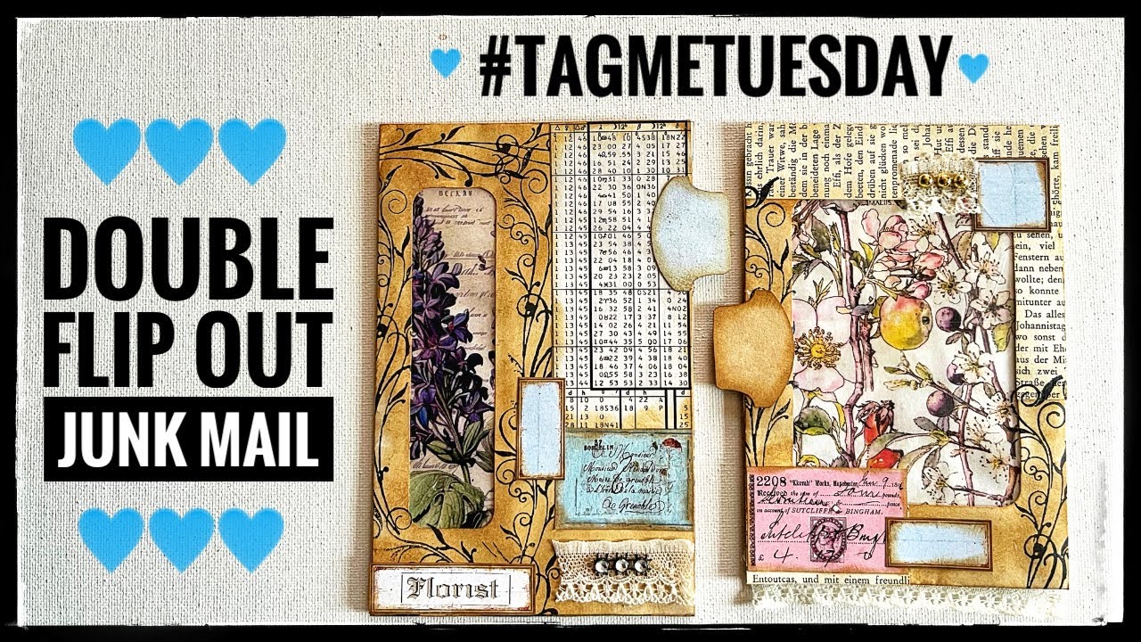 Junk Journal Ideas - Double Flip Out #tagmetuesday