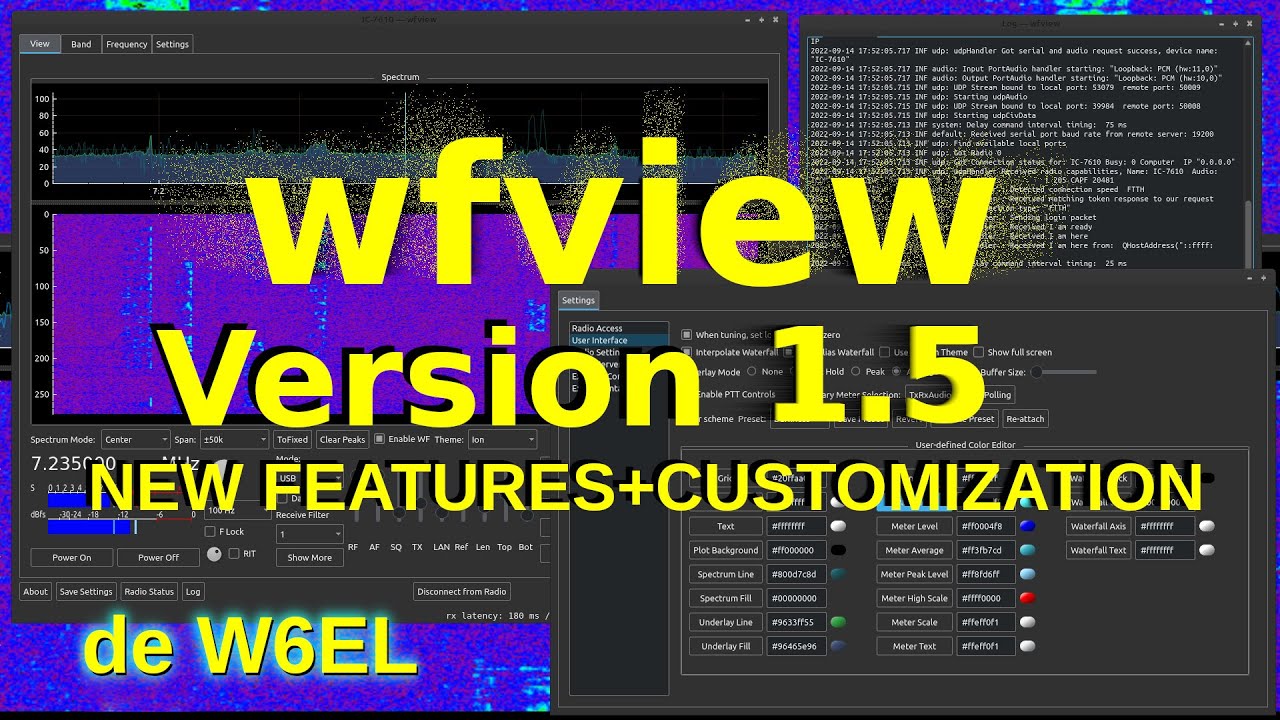 wfview Version 1.5 New Features and Customizing