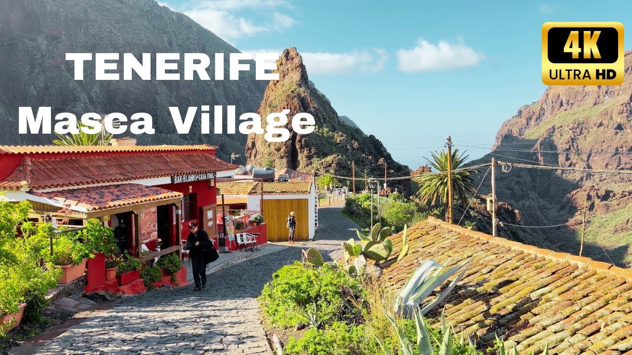 TENERIFE, Masca Isolated Village Walking Tour - Only 90 People Live Here | 4K/60fps