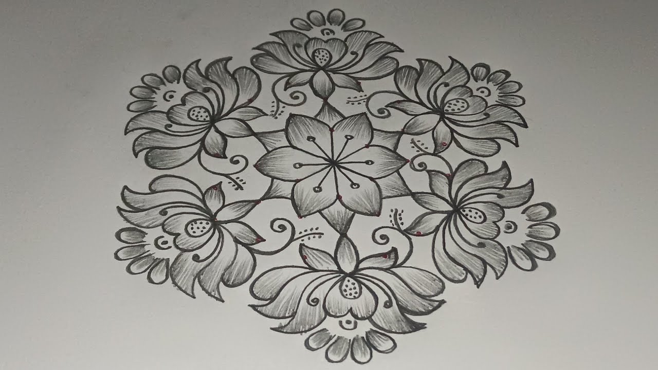 New year special rangoli design 🌺 festival rangoli design 🌺 latest rangoli design 🌺 simple unique 🌺