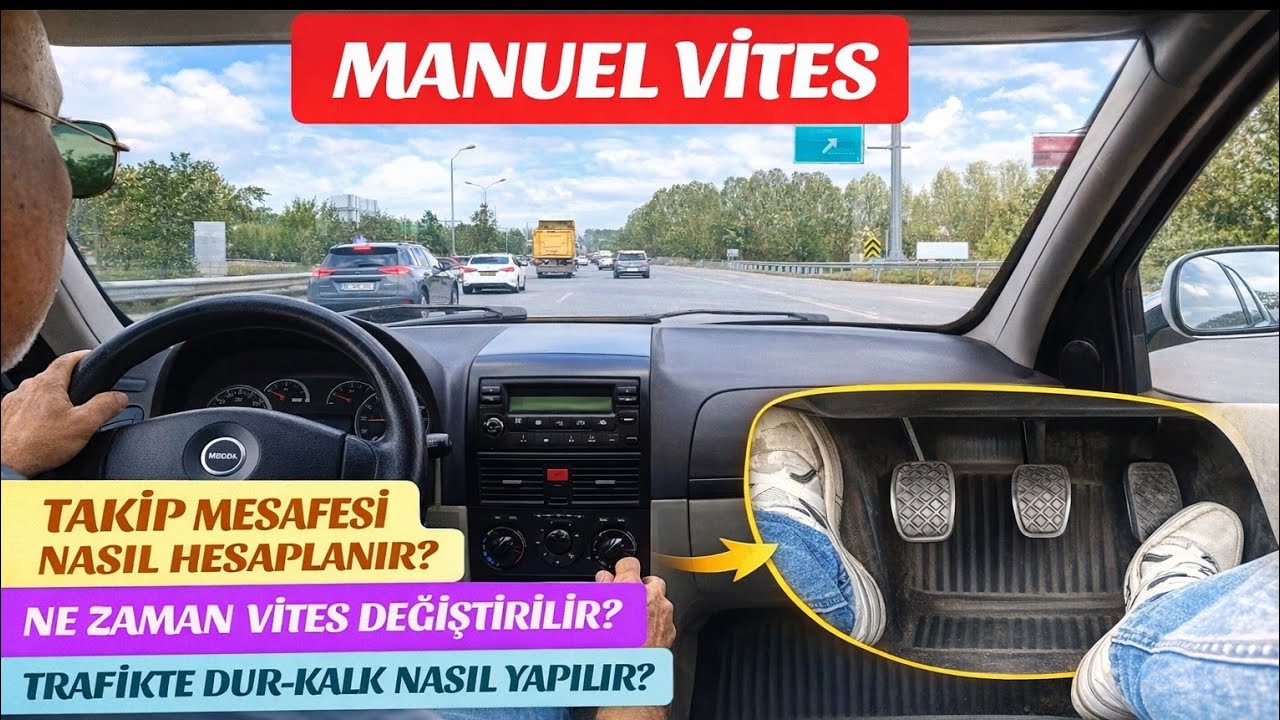 MANUEL VİTES ARABA NASIL KULLANILIR?(ÇEKMEKÖY/İSTANBUL)..
